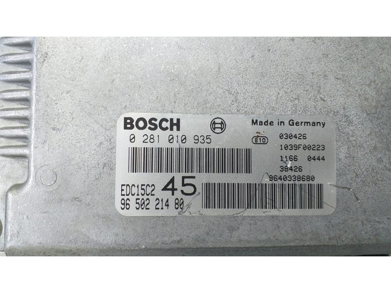 Recambio de centralita motor uce para peugeot 306 berlina 3/4/5 puertas (s2) 2.0 hdi cat referencia OEM IAM 9650221480 69948 R
