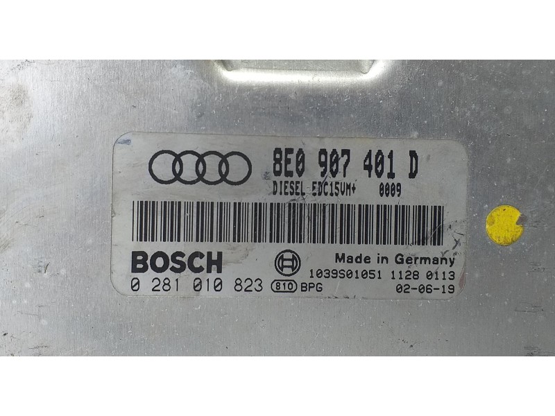 Recambio de centralita motor uce para audi a4 avant (8e) 2.5 tdi quattro (132kw) referencia OEM IAM 8E0907041D 69950 R Recambio de centralita motor uce para audi a4 avant (8e) 2.5 tdi quattro (132kw) referencia OEM IAM 8E0907041D 69950 R