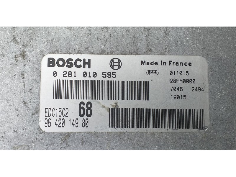 Recambio de centralita motor uce para citroën xsara picasso 2.0 hdi cat (rhy / dw10td) referencia OEM IAM 9642014980 69957 R