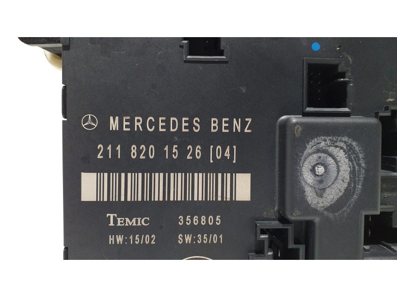 Recambio de modulo electronico para mercedes-benz clase e (w211) berlina e 270 cdi (211.016) referencia OEM IAM 2118201526 60203 Recambio de modulo electronico para mercedes-benz clase e (w211) berlina e 270 cdi (211.016) referencia OEM IAM 2118201526 60203