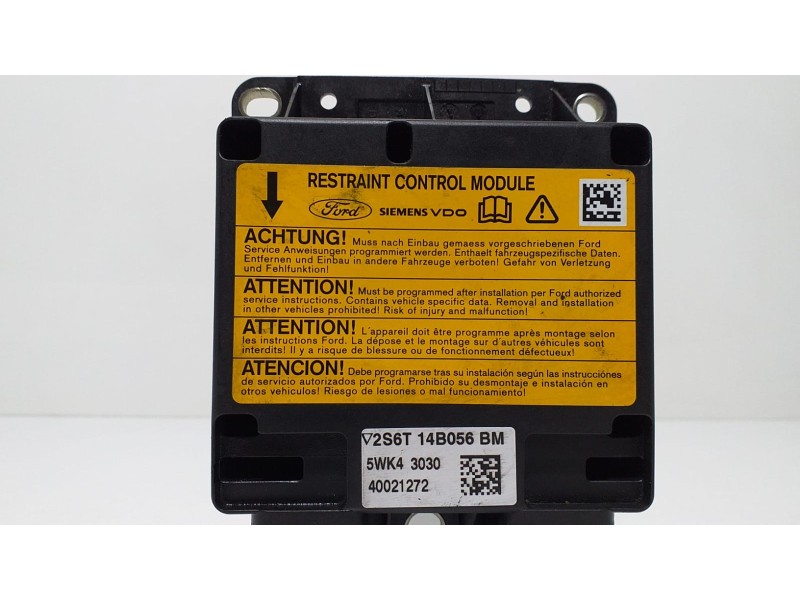 Recambio de centralita airbag para ford fiesta (cbk) 1.4 tdci cat referencia OEM IAM 2S6T14B056BM 60204 