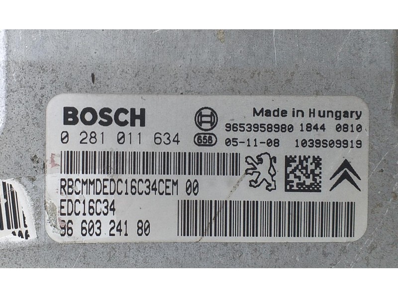 Recambio de centralita motor uce para peugeot 307 berlina (s2) d-sign referencia OEM IAM 9660324180 70037 R