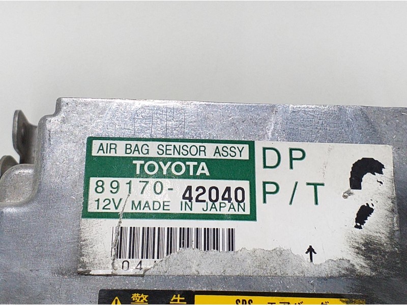 Recambio de centralita airbag para toyota rav 4 funcruiser (a1) 2.0 16v cat referencia OEM IAM 8917042040 60209  Recambio de centralita airbag para toyota rav 4 funcruiser (a1) 2.0 16v cat referencia OEM IAM 8917042040 60209