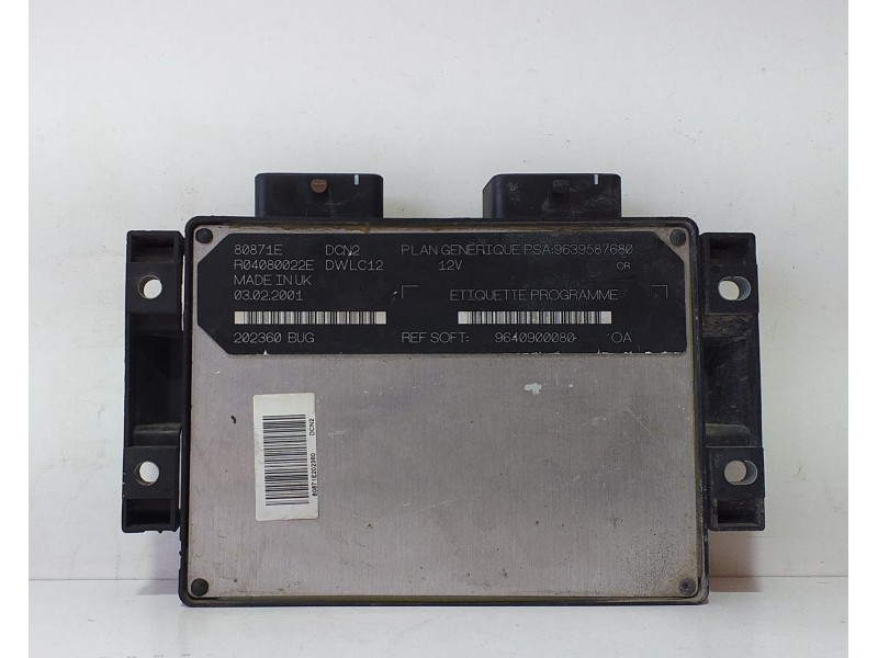 Recambio de centralita motor uce para peugeot 306 berlina 3/4/5 puertas (s2) boulebard referencia OEM IAM 9640900080 70053 R