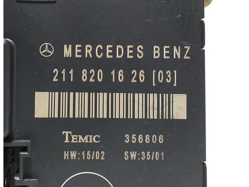 Recambio de modulo electronico para mercedes-benz clase e (w211) berlina e 270 cdi (211.016) referencia OEM IAM 2118201626 60217 Recambio de modulo electronico para mercedes-benz clase e (w211) berlina e 270 cdi (211.016) referencia OEM IAM 2118201626 60217