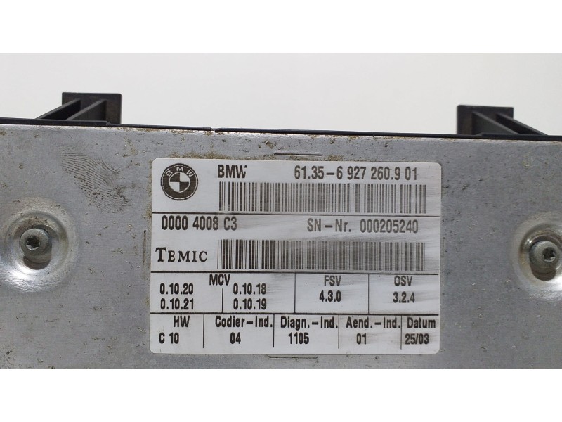 Recambio de modulo electronico para bmw serie 5 berlina (e60) 3.0 turbodiesel cat referencia OEM IAM 61356927260 60222  Recambio de modulo electronico para bmw serie 5 berlina (e60) 3.0 turbodiesel cat referencia OEM IAM 61356927260 60222