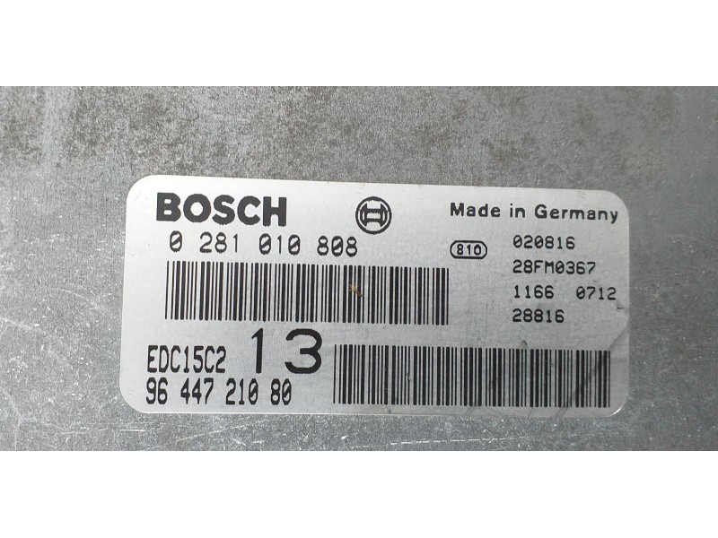 Recambio de centralita motor uce para citroën c5 berlina 2.0 hdi magic referencia OEM IAM 9644721080 70103 R