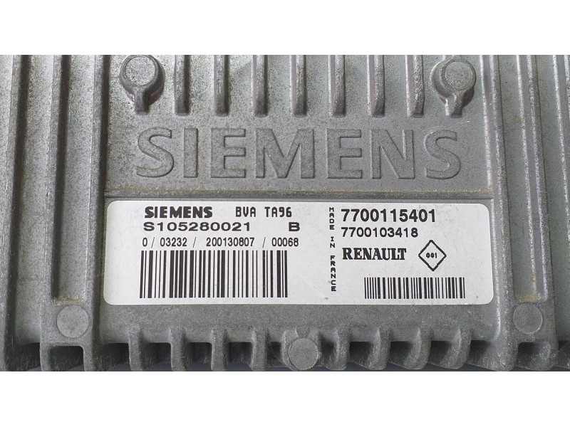 Recambio de centralita cambio automatico para renault clio ii fase i (b/cbo) 1.6 initiale (b/cbod) referencia OEM IAM 7700115401 Recambio de centralita cambio automatico para renault clio ii fase i (b/cbo) 1.6 initiale (b/cbod) referencia OEM IAM 7700115401