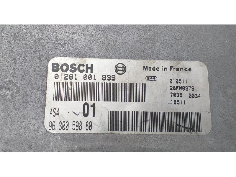 Recambio de centralita motor uce para citroën saxo 1.5 d image referencia OEM IAM 9630059880 70119 R