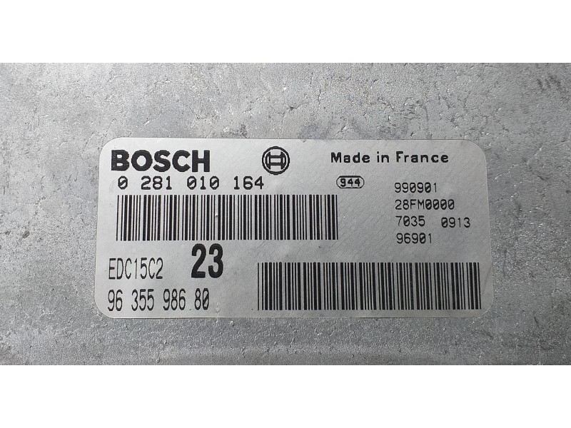 Recambio de centralita motor uce para citroën xantia berlina 2.0 hdi 90/110 attraction referencia OEM IAM 9635598680 70123 R