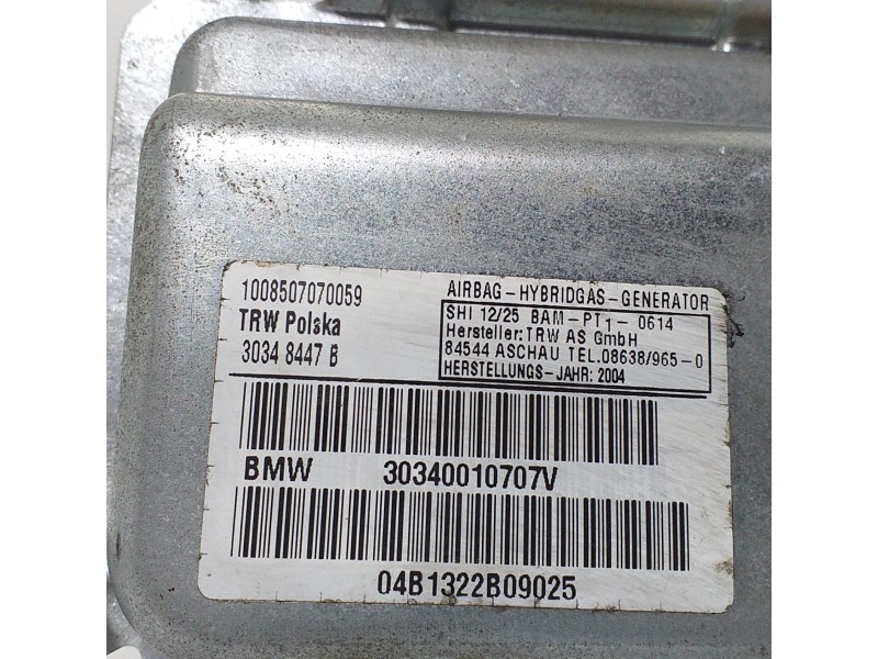 Recambio de airbag lateral delantero izquierdo para bmw x3 (e83) 3.0d referencia OEM IAM 30340010707V 60260 
