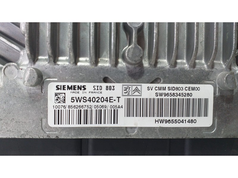 Recambio de centralita motor uce para citroën c4 berlina exclusive referencia OEM IAM 9655041480 70124 R