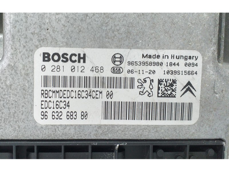 Recambio de centralita motor uce para citroën xsara picasso 1.6 hdi 90 exclusive referencia OEM IAM 9663268380 70196 R Recambio de centralita motor uce para citroën xsara picasso 1.6 hdi 90 exclusive referencia OEM IAM 9663268380 70196 R