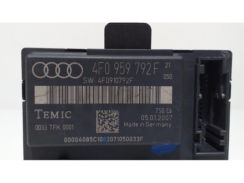 Recambio de modulo electronico para audi a6 berlina (4f2) 2.7 v6 24v tdi referencia OEM IAM 4F0959792F 60289  Recambio de modulo electronico para audi a6 berlina (4f2) 2.7 v6 24v tdi referencia OEM IAM 4F0959792F 60289