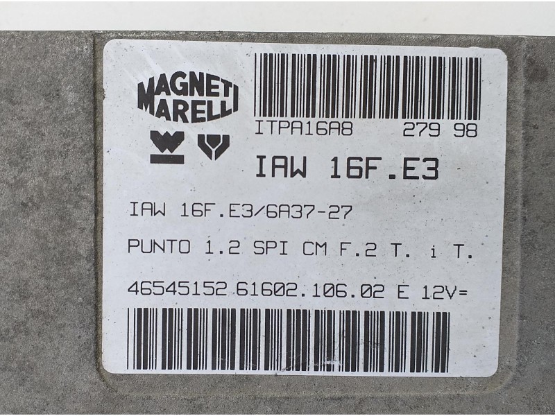 Recambio de centralita motor uce para fiat punto berl. (176) 60 star referencia OEM IAM 46545152 70215 R