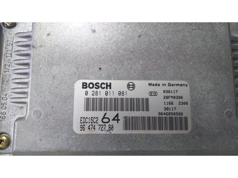 Recambio de centralita motor uce para peugeot 307 (s1) xs referencia OEM IAM 9647472780 70220 R