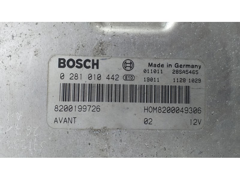 Recambio de centralita motor uce para renault megane i fase 2 classic (la..) 1.9 dti rxi referencia OEM IAM 8200049306 70221 R