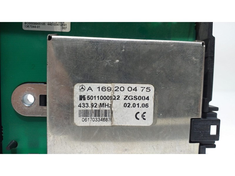 Recambio de modulo electronico para mercedes-benz clase a (w169) 2.0 cdi cat referencia OEM IAM A1698200475 60300  Recambio de modulo electronico para mercedes-benz clase a (w169) 2.0 cdi cat referencia OEM IAM A1698200475 60300