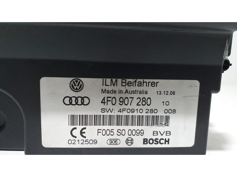 Recambio de modulo electronico para audi a6 avant (4f5) 3.0 v6 24v tdi referencia OEM IAM 4F0907280 50320  Recambio de modulo electronico para audi a6 avant (4f5) 3.0 v6 24v tdi referencia OEM IAM 4F0907280 50320