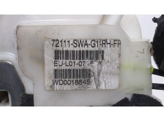 Recambio de cerradura puerta delantera derecha para honda cr-v (re) comfort referencia OEM IAM 72111SWA 74016 R 2
