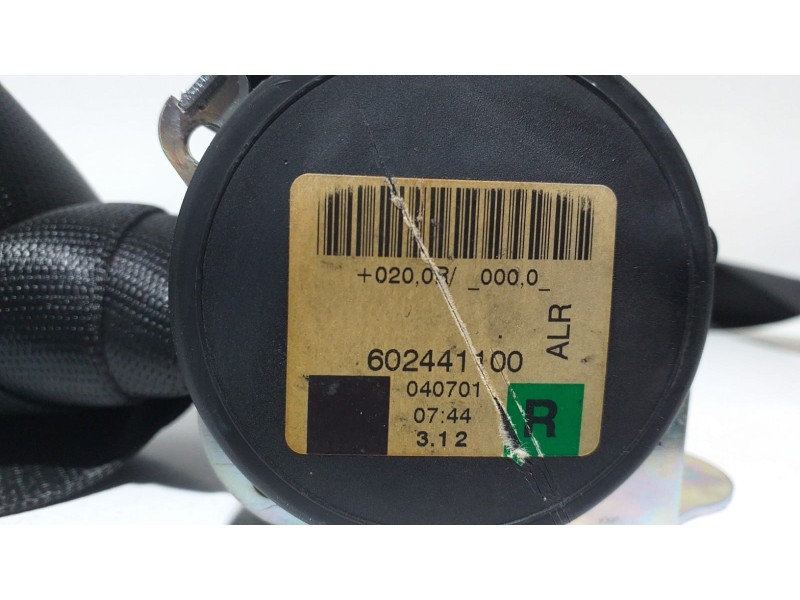 Recambio de cinturon seguridad trasero derecho para smart forfour básico (80kw) referencia OEM IAM 602441100 67365 