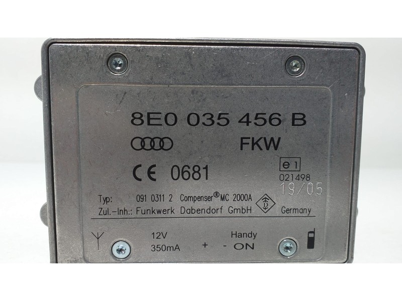 Recambio de modulo electronico para audi a4 avant (8e) 2.0 tdi referencia OEM IAM 8E0035456B 60361 