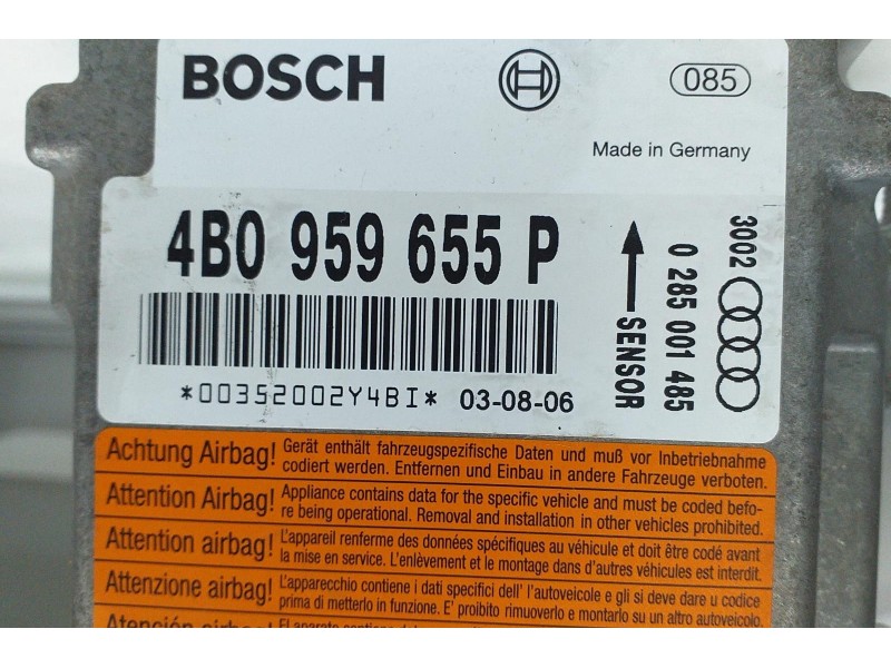 Recambio de kit airbag para audi a6 avant (4b5) 1.9 tdi referencia OEM IAM 4B1857008L 56648 