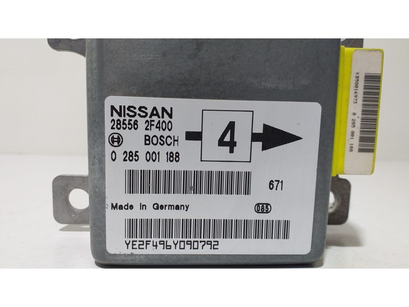 Recambio de centralita airbag para nissan primera berlina (p11) 2.0 turbodiesel cat referencia OEM IAM 285562F400 60362 
