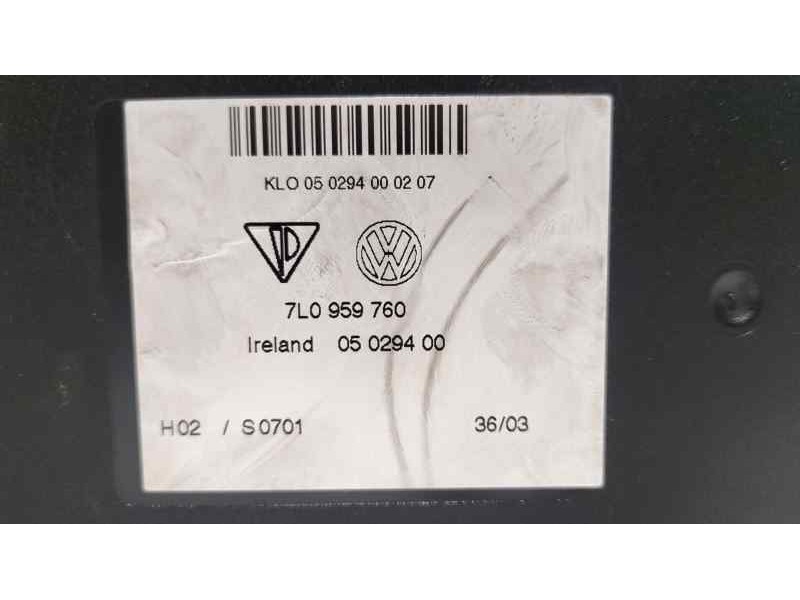 Recambio de modulo electronico para volkswagen touareg (7la) tdi v10 referencia OEM IAM 7L0959760 81479 
