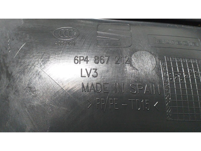 Recambio de guarnecido puerta trasera derecha para seat ibiza (6p1) fr referencia OEM IAM 6P4867212 56659 