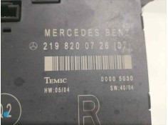 Recambio de modulo electronico para mercedes-benz clase cls (w219) 320 cdi (219.322) referencia OEM IAM 2198200726 80000  2