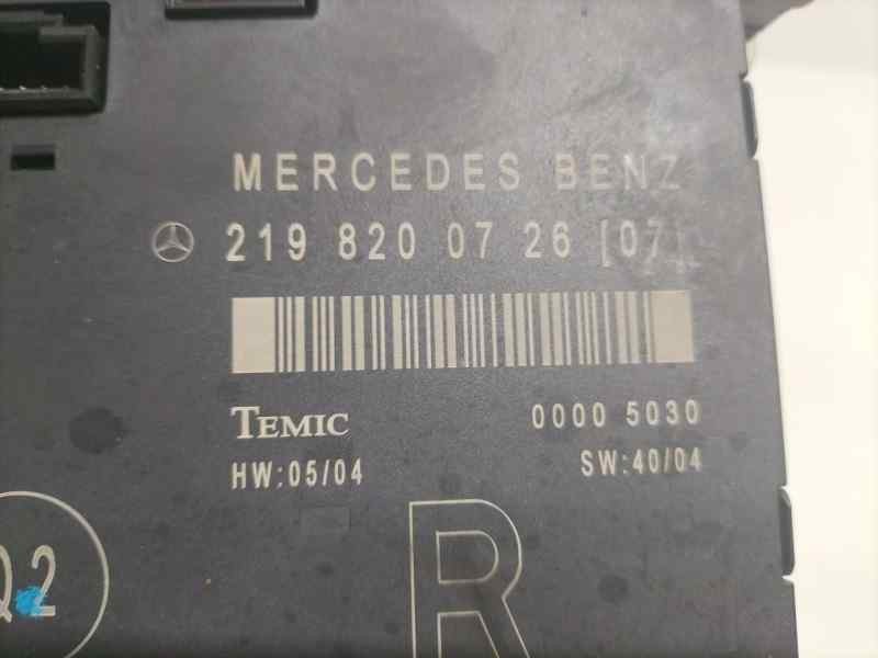 Recambio de modulo electronico para mercedes-benz clase cls (w219) 320 cdi (219.322) referencia OEM IAM 2198200726 80000 