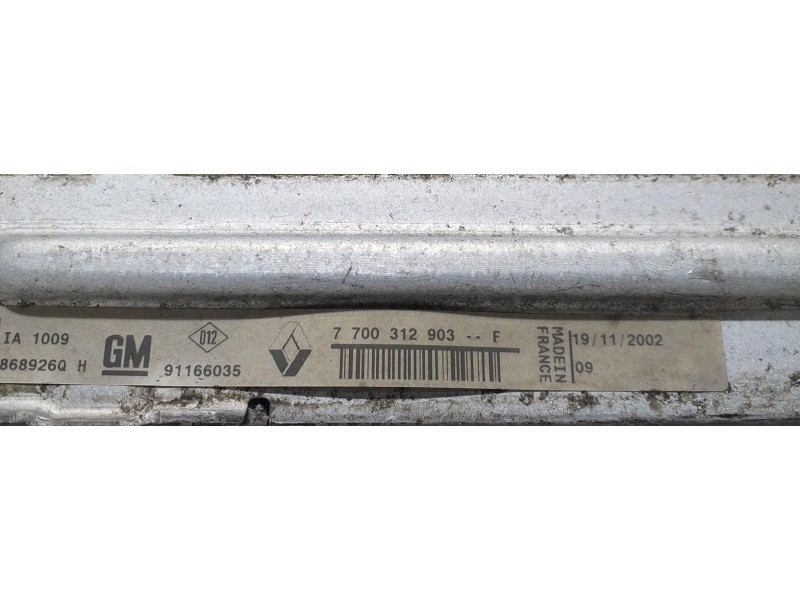 Recambio de intercooler para renault trafic caja cerrada (ab 4.01) l1h1 caja cerrada, corto referencia OEM IAM 7700312903F 56744
