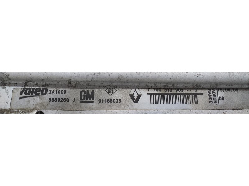 Recambio de intercooler para nissan primastar (x83) combi, 6 plazas, batalla corta referencia OEM IAM 7700312903G 56755 