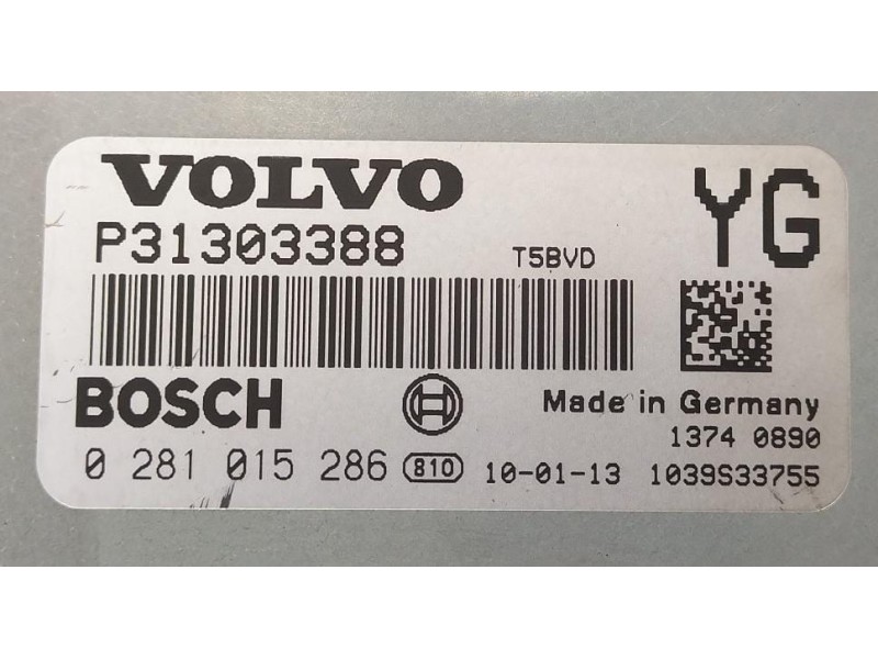 Recambio de centralita motor uce para volvo xc60 2.4 diesel cat referencia OEM IAM P31303388 77031 