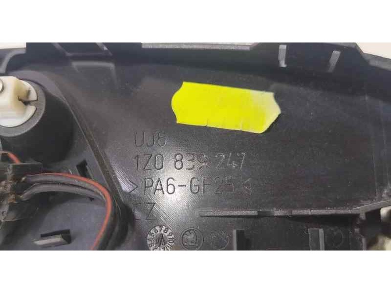 Recambio de maneta interior trasera izquierda para skoda octavia berlina (1z3) active referencia OEM IAM 1Z0839247 86327 