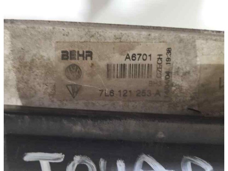 Recambio de radiador agua para volkswagen touareg (7la) tdi v10 referencia OEM IAM 7L6121253A 81530 