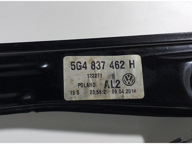 Recambio de elevalunas delantero derecho para volkswagen golf vii lim. gtd bluemotion referencia OEM IAM 5G4837462H 60679 