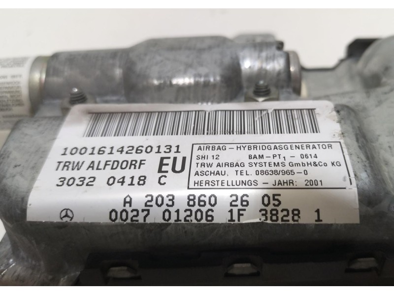 Recambio de airbag lateral delantero derecho para mercedes-benz clase c (w203) berlina 2.7 cdi 20v cat referencia OEM IAM A20386