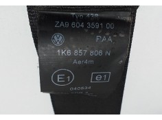 Recambio de cinturon seguridad trasero derecho para volkswagen golf v berlina (1k1) highline referencia OEM IAM 1K6857806N 57090 2