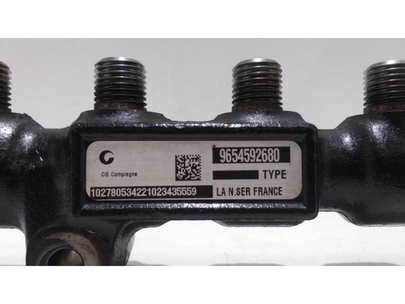 Recambio de rampa inyectora para citroën berlingo first combi 1,6 hdi 75 sx referencia OEM IAM 9654592680 48933 