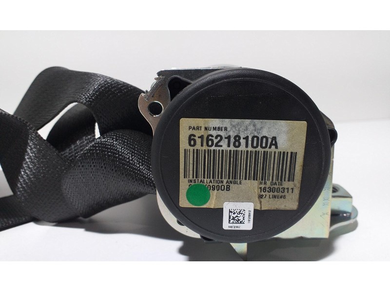 Recambio de cinturon seguridad trasero izquierdo para chevrolet aveo ls referencia OEM IAM 616218100A 57097 