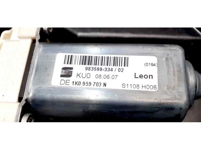 Recambio de elevalunas trasero izquierdo para seat leon (1p1) reference referencia OEM IAM 1P0839401B 44022 