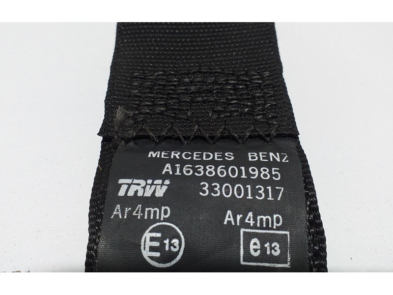 Recambio de cinturon seguridad trasero izquierdo para mercedes-benz clase m (w163) 230 (163.136) referencia OEM IAM A1638601985 