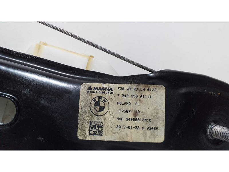 Recambio de elevalunas trasero izquierdo para bmw serie 1 lim. (f20) m135i xdrive referencia OEM IAM 7242555 60800 