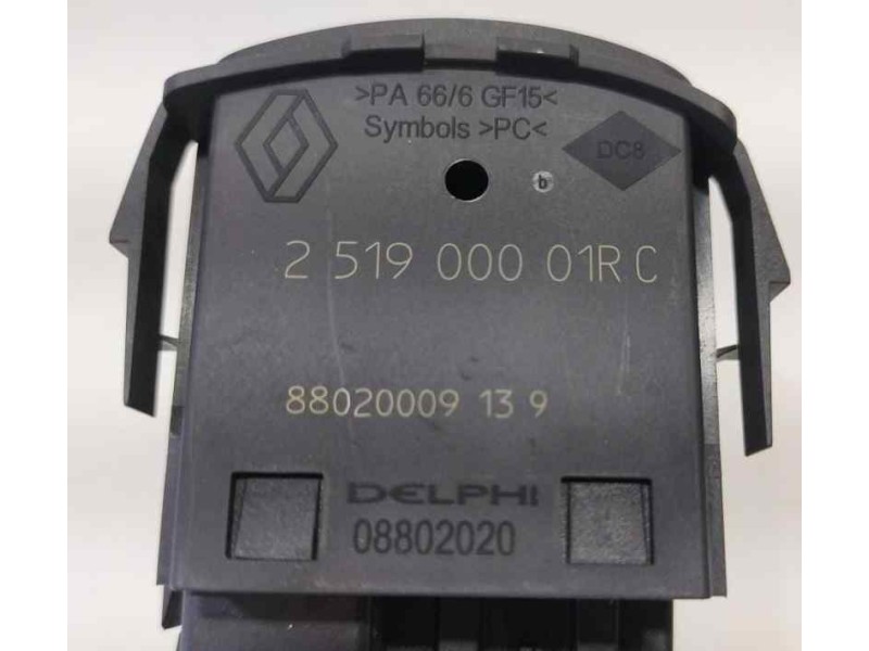 Recambio de mando luces para renault megane iii berlina 5 p expression referencia OEM IAM 251900001RC 86434 