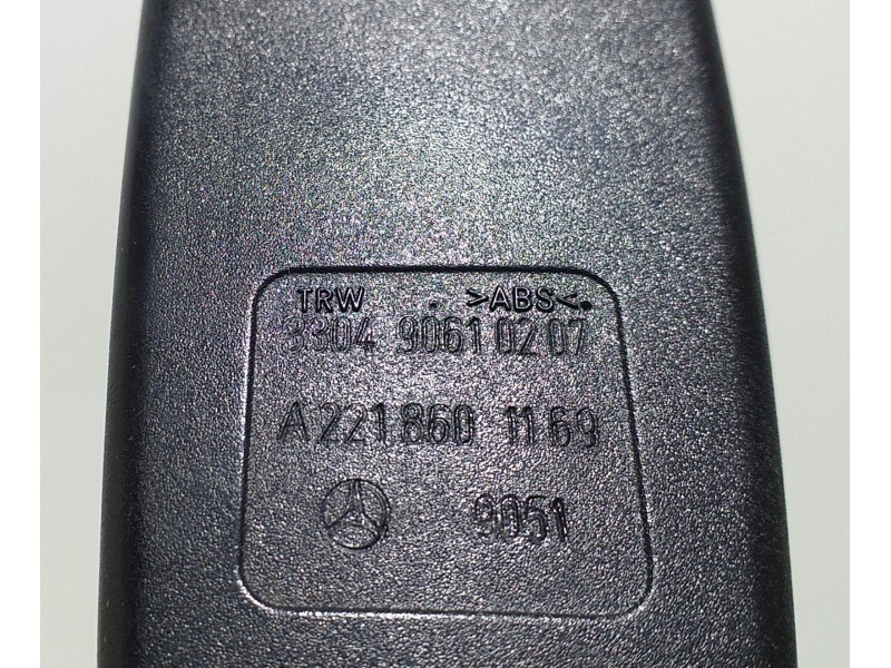 Recambio de cinturon seguridad trasero izquierdo para mercedes-benz clase s (w221) berlina 600 (221.176) referencia OEM IAM A221