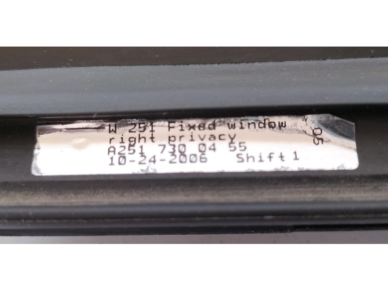 Recambio de luna custodia trasera derecha para mercedes-benz clase r (w251) 320 cdi l (251.122) referencia OEM IAM A2517300455 7