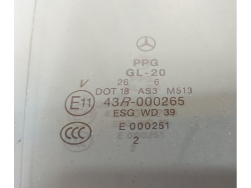 Recambio de luna trasera derecha para mercedes-benz clase r (w251) 320 cdi l (251.122) referencia OEM IAM 642950 77250 