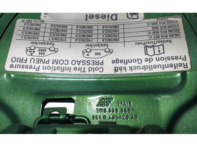 Recambio de tapa exterior combustible para seat alhambra (7v9) reference referencia OEM IAM 7M0809905F 57264 